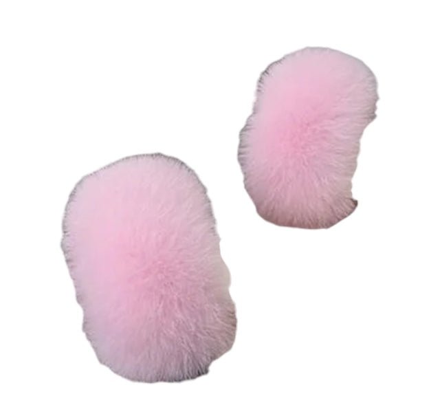 Fur Slap Bracelet Cuffs | Pale Pink - Cuff - Twist - The Grove