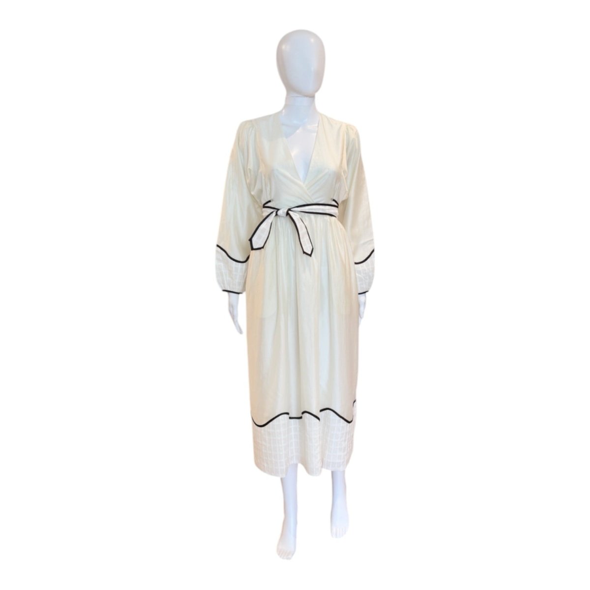 Gabrielle Dress | Cream & Brown - Dresses - Love Binetti - The Grove