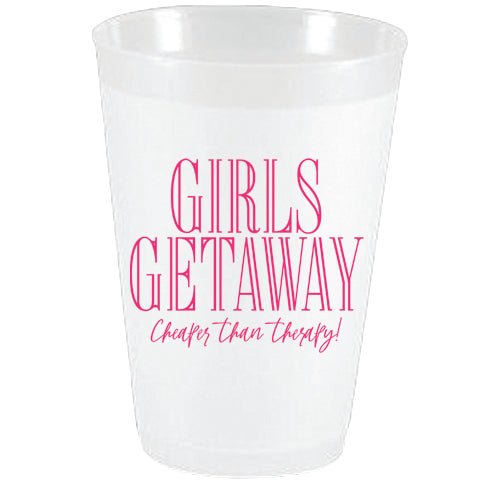 Girls Getaway Frost Flex Cups - Party Cups - Sassy Cups LLC - The Grove