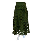 Green Richelieu Midi Skirt - Skirts - FARM Rio - The Grove