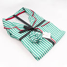 Green Stripe Satin Pant PJ Set - Pajamas - 8 Oak Lane - The Grove