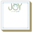 Handpainted JOY To The World Luxe Notepad - Notebooks & Notepads - RosanneBeck Collections - The Grove