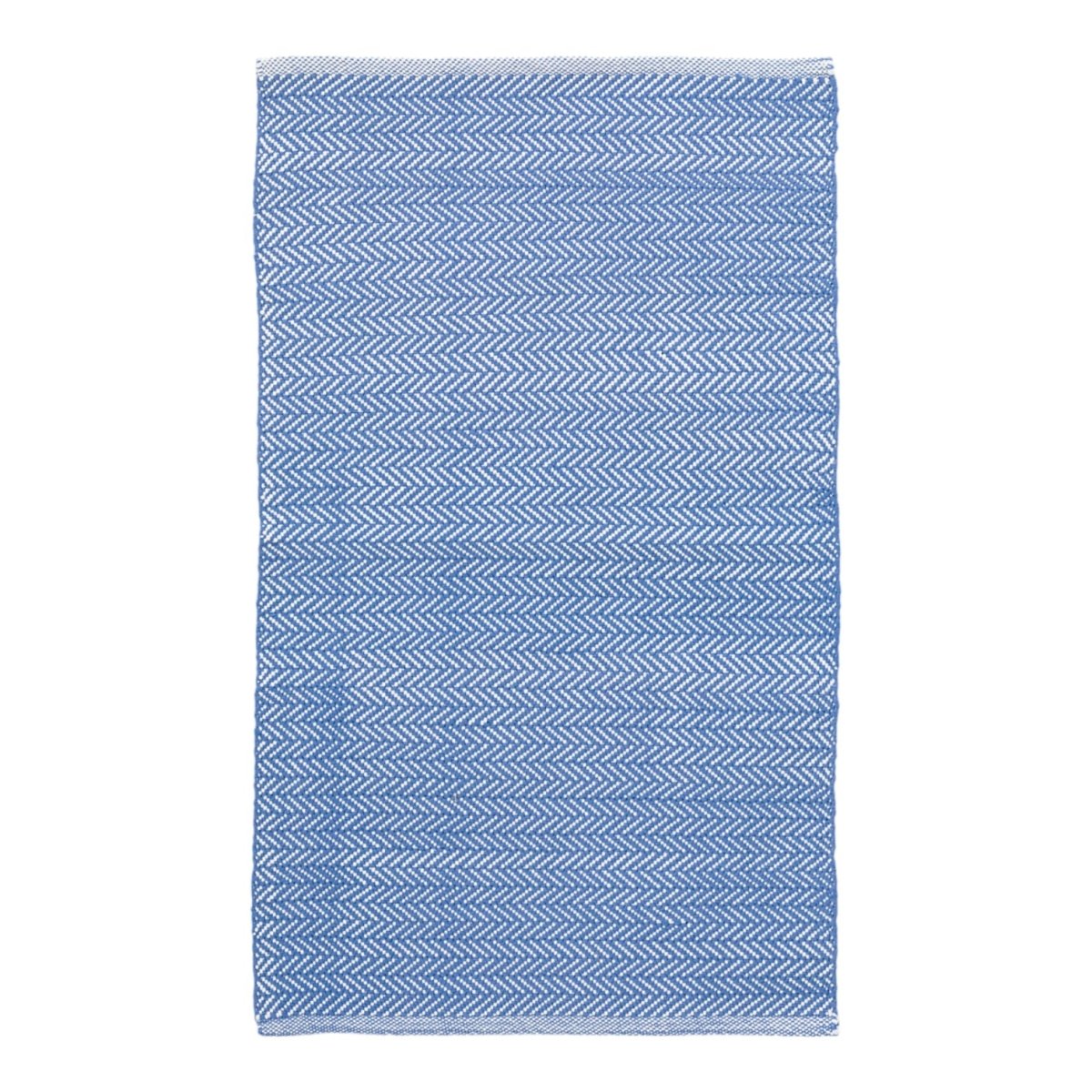 Herringbone Indoor/Outdoor Rug | French Blue-Rugs-Dash & Albert-The Grove