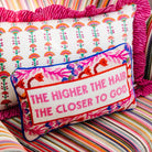 Higher The Hair Needlepoint Pillow - Throw Pillows - Furbish Studio - The Grove