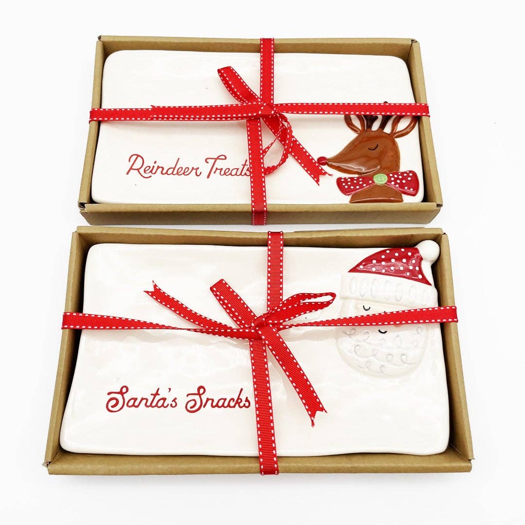 Holiday Platters | Reindeer Treats & Santa's Snacks - Serving Platters - Lux Fragrances - The Grove