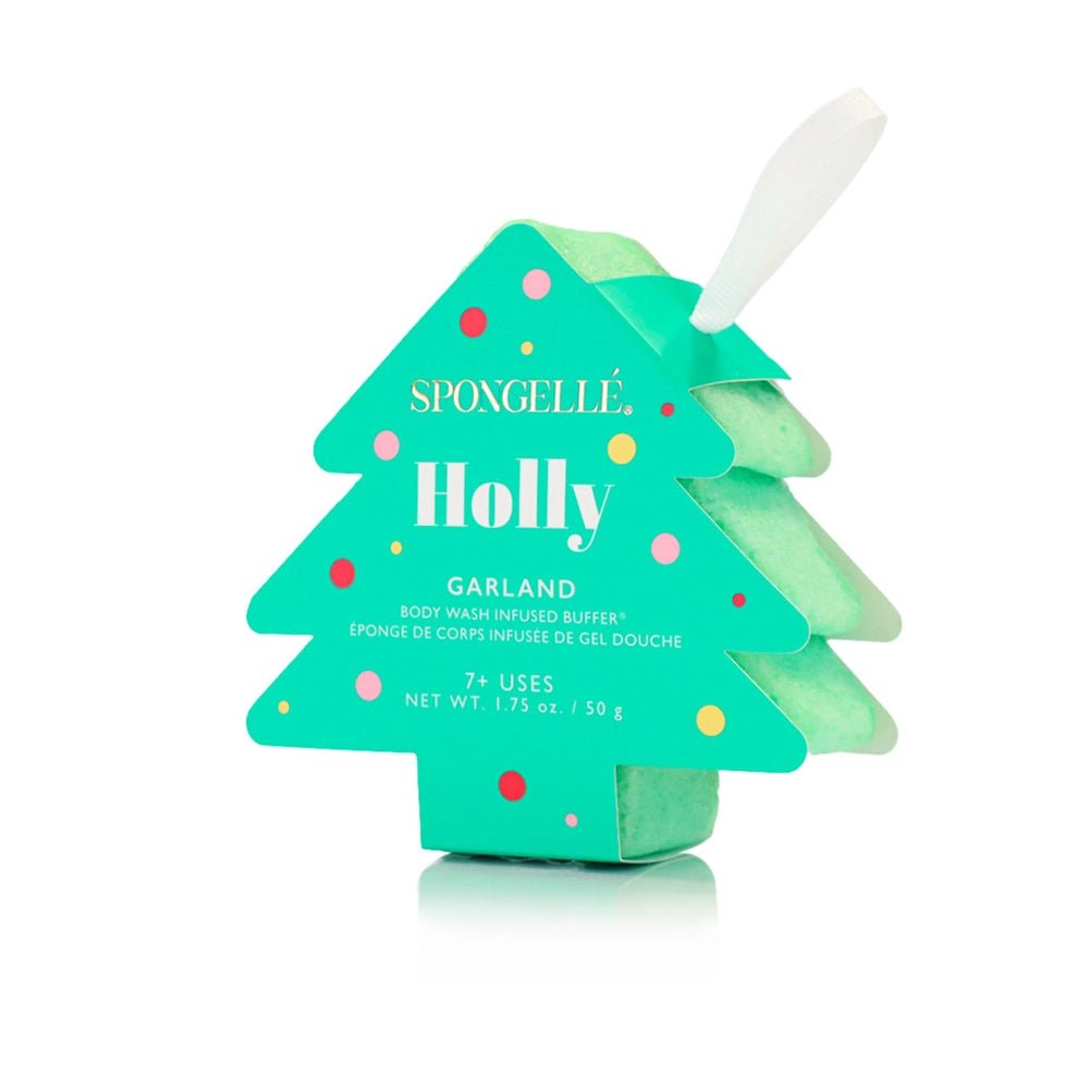 Holiday Tree Bath Buffer | 4 Scents - Bath Sponges & Loofahs - Spongellé - The Grove