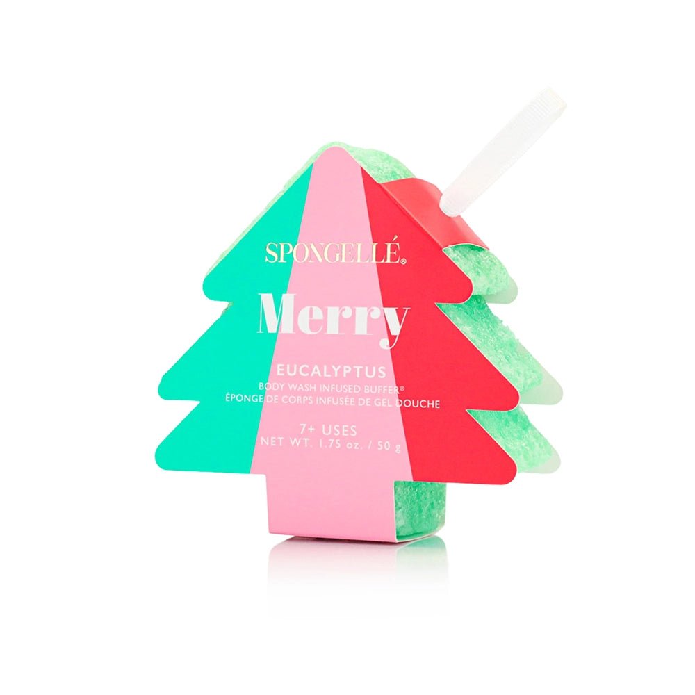 Holiday Tree Bath Buffer | 4 Scents - Bath Sponges & Loofahs - Spongellé - The Grove