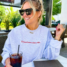 'I'll Just Have A Diet Coke' Embroidered Crewneck Sweatshirt - Shirts & Tops - United Monograms - The Grove