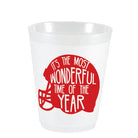 It's the Most Wonderful Time of the Year Football Frost Flex Cups - Party Cups - Sassy Cups LLC - The Grove