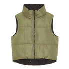 Kansas Reversible Puffer Vest | Black & Army - Vests - Deluc - The Grove