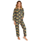 Leaping Leopard Cotton Pajamas - Pajamas - Two's Company - The Grove