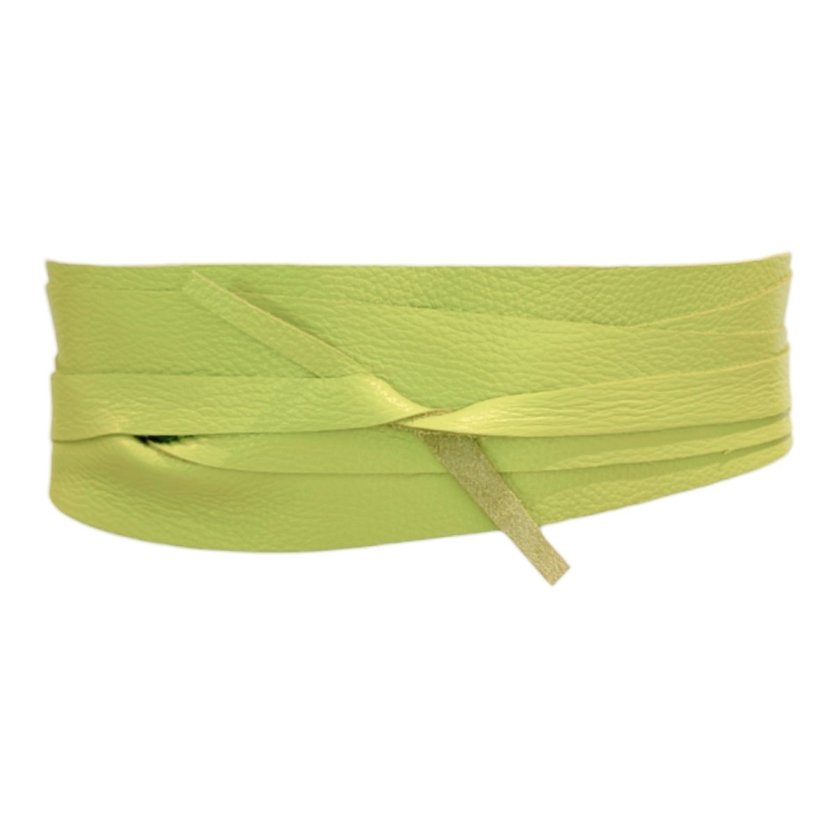 Leather Obi Belt | Citron - Belts - Iva Marie Creed - The Grove