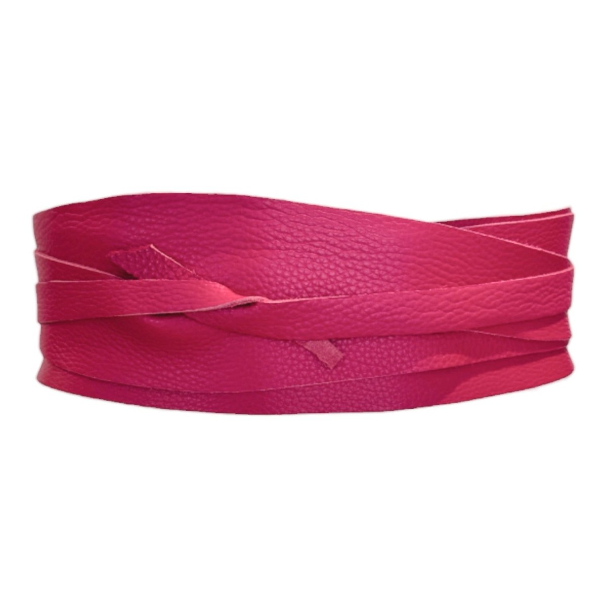 Leather Obi Belt | Fuchsia - Belts - Iva Marie Creed - The Grove