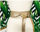 Leather Obi Belt | Metallic Gold-Belts-Iva Marie Creed-The Grove