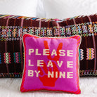 Leave by Nine Needlepoint Pillow - Throw Pillows - Furbish Studio - The Grove