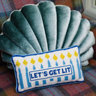 Let's Get Lit Needlepoint Pillow - Throw Pillows - Furbish Studio - The Grove