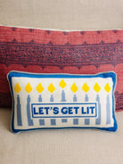 Let's Get Lit Needlepoint Pillow - Throw Pillows - Furbish Studio - The Grove