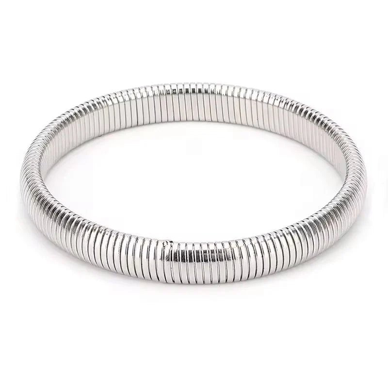 Lil Shay Bangle | White Gold - Bracelets - Jurate LA - The Grove