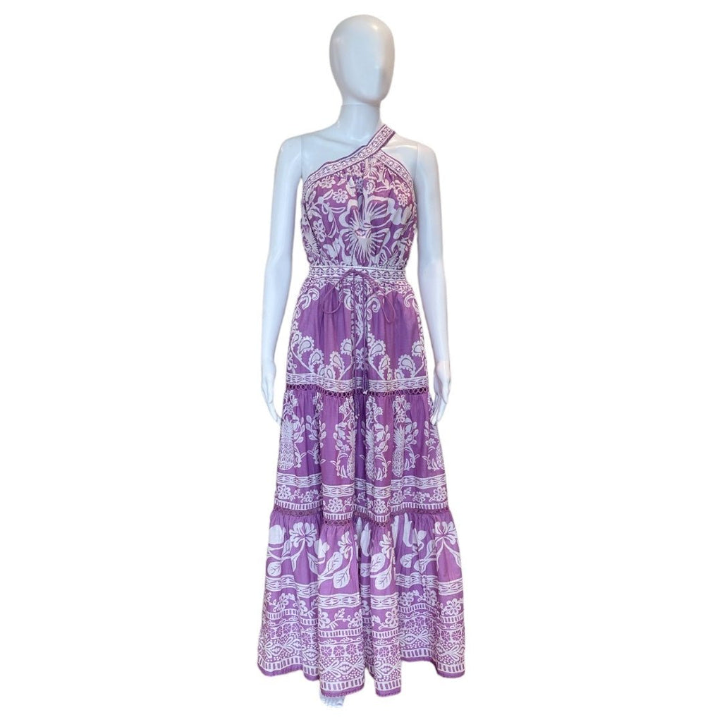 Lilac Sweet Garden Maxi Dress-Dresses-FARM Rio-The Grove