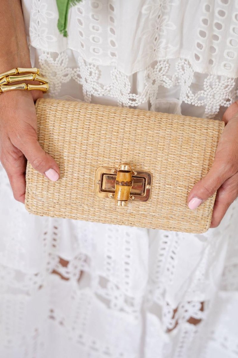 Lilly Straw Clutch - Handbags - Lisi Lerch - The Grove