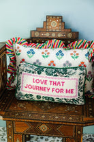 Love That Journey Needlepoint Pillow - Throw Pillows - Furbish Studio - The Grove