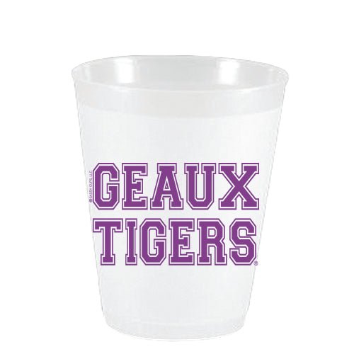 LSU - Geaux Tigers Frost Free Cups - Party Cups - Sassy Cups LLC - The Grove