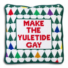 Make the Yuletide Gay Needlepoint Pillow - Throw Pillows - Furbish Studio - The Grove