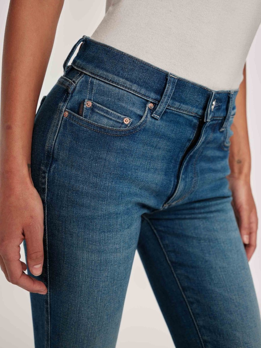 Mara Straight Mid Rise Instasculpt Ankle Jeans | Hulton Cuffed - Jeans - DL1961 - The Grove