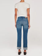 Mara Straight Mid Rise Instasculpt Ankle Jeans | Hulton Cuffed - Jeans - DL1961 - The Grove