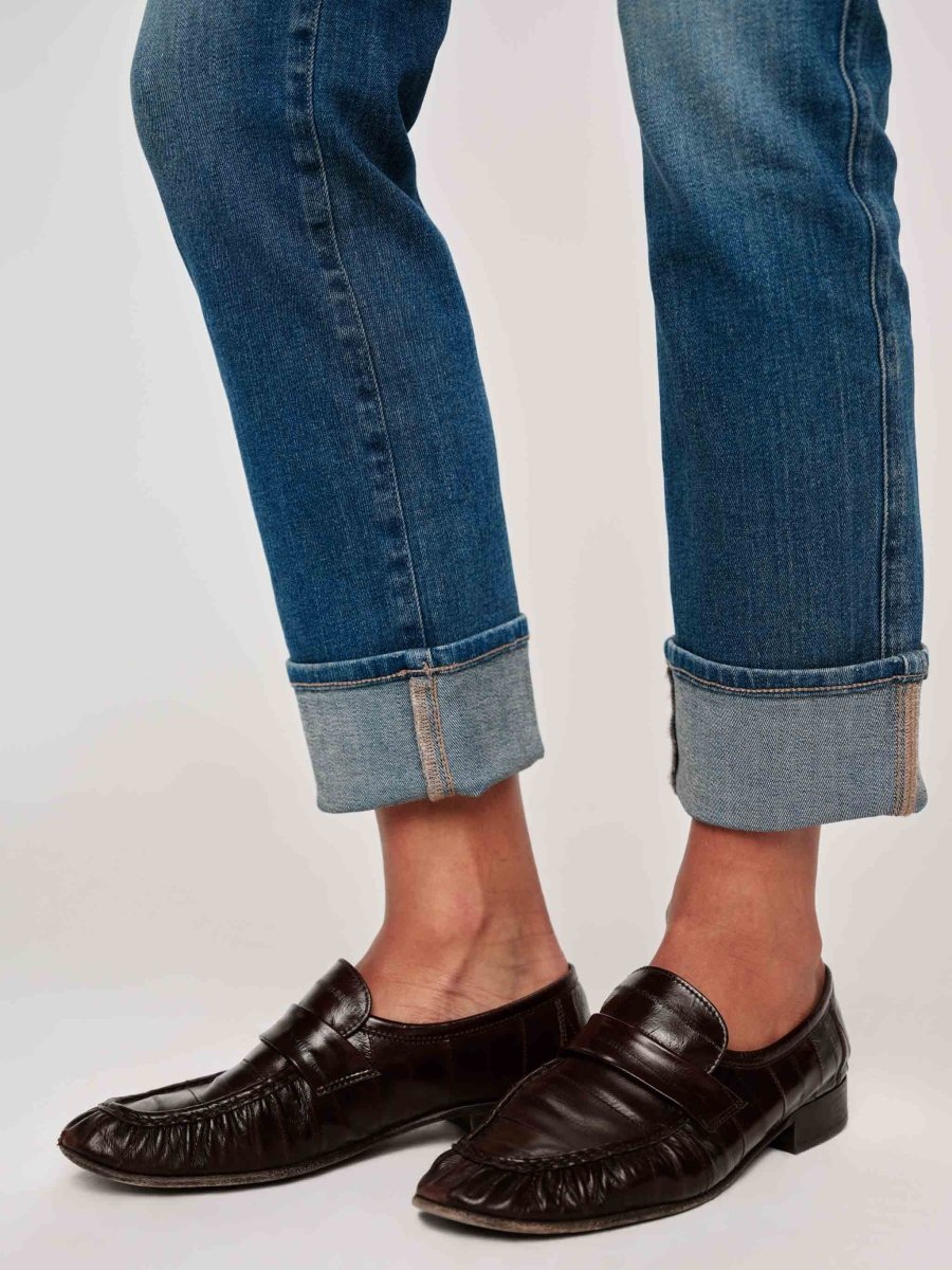 Mara Straight Mid Rise Instasculpt Ankle Jeans | Hulton Cuffed - Jeans - DL1961 - The Grove