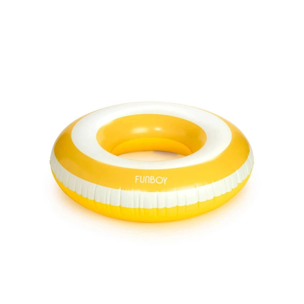 Mellow Yellow Striped Tube Float-Pool Float-Funboy-The Grove
