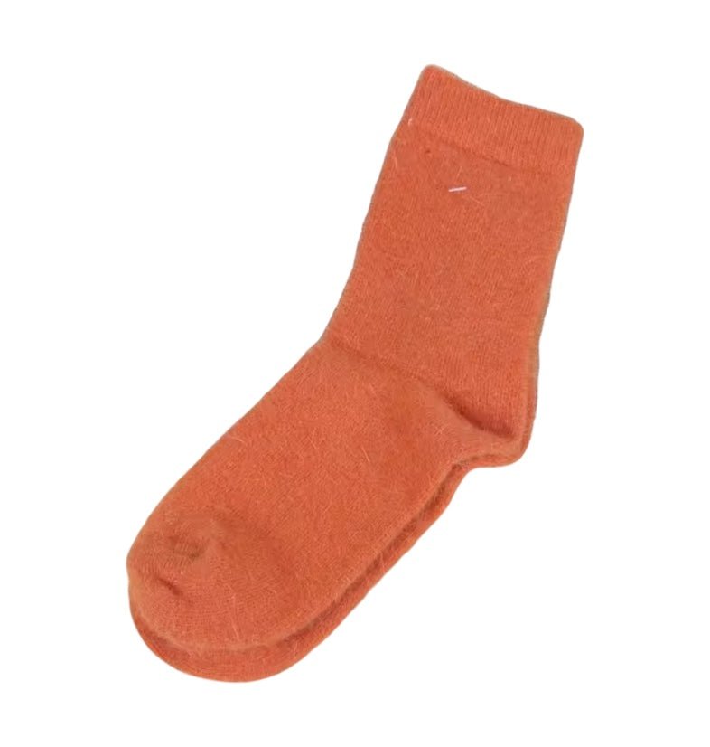 Merino & Angora Socks | Orange - Socks - Twist - The Grove