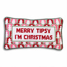 Merry Tipsy Needlepoint Pillow - Throw Pillows - Furbish Studio - The Grove