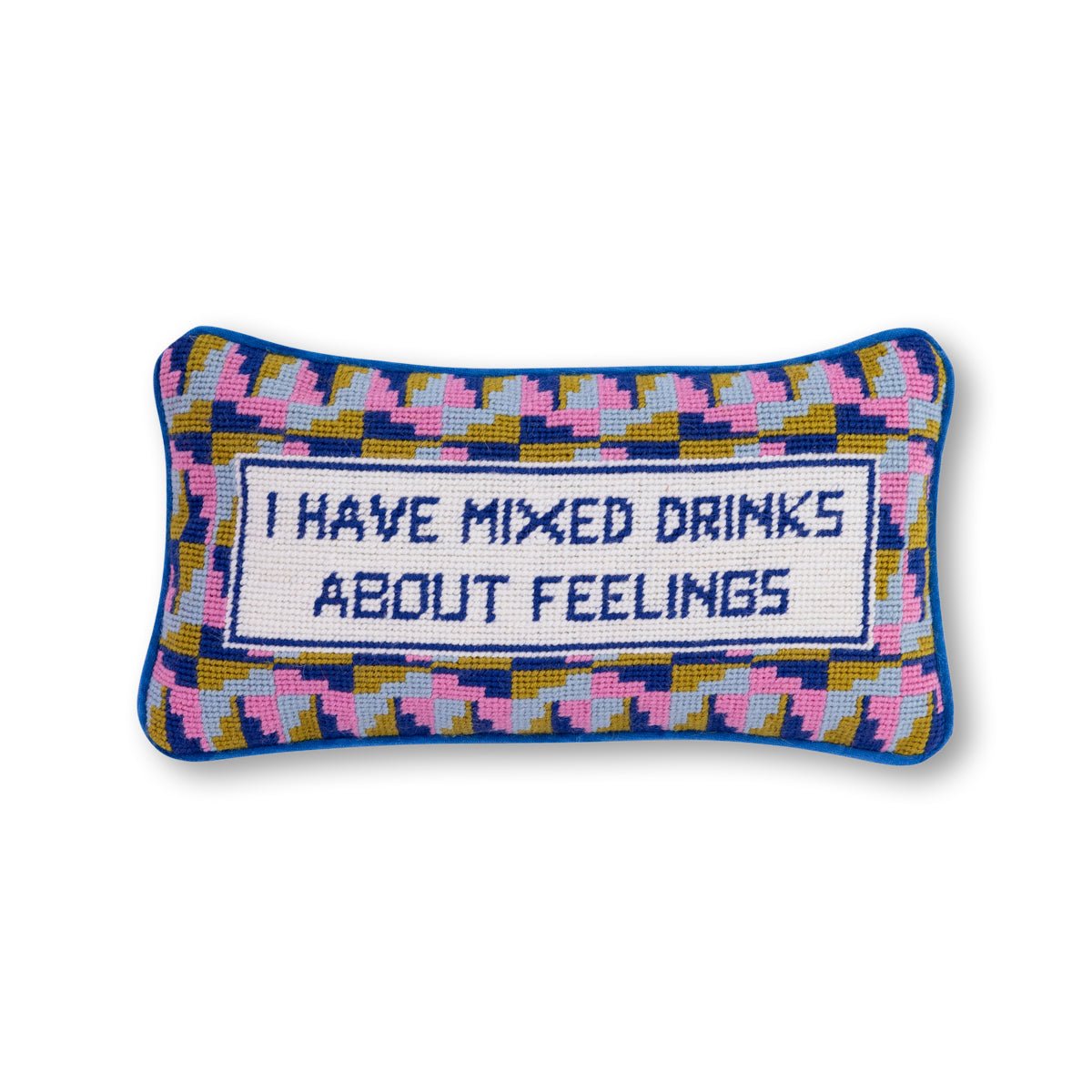 Mixed Drinks Needlepoint Pillow - Throw Pillows - Furbish Studio - The Grove