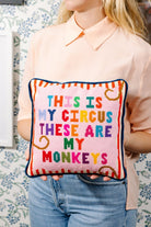 My Circus Needlepoint Pillow - Throw Pillows - Furbish Studio - The Grove