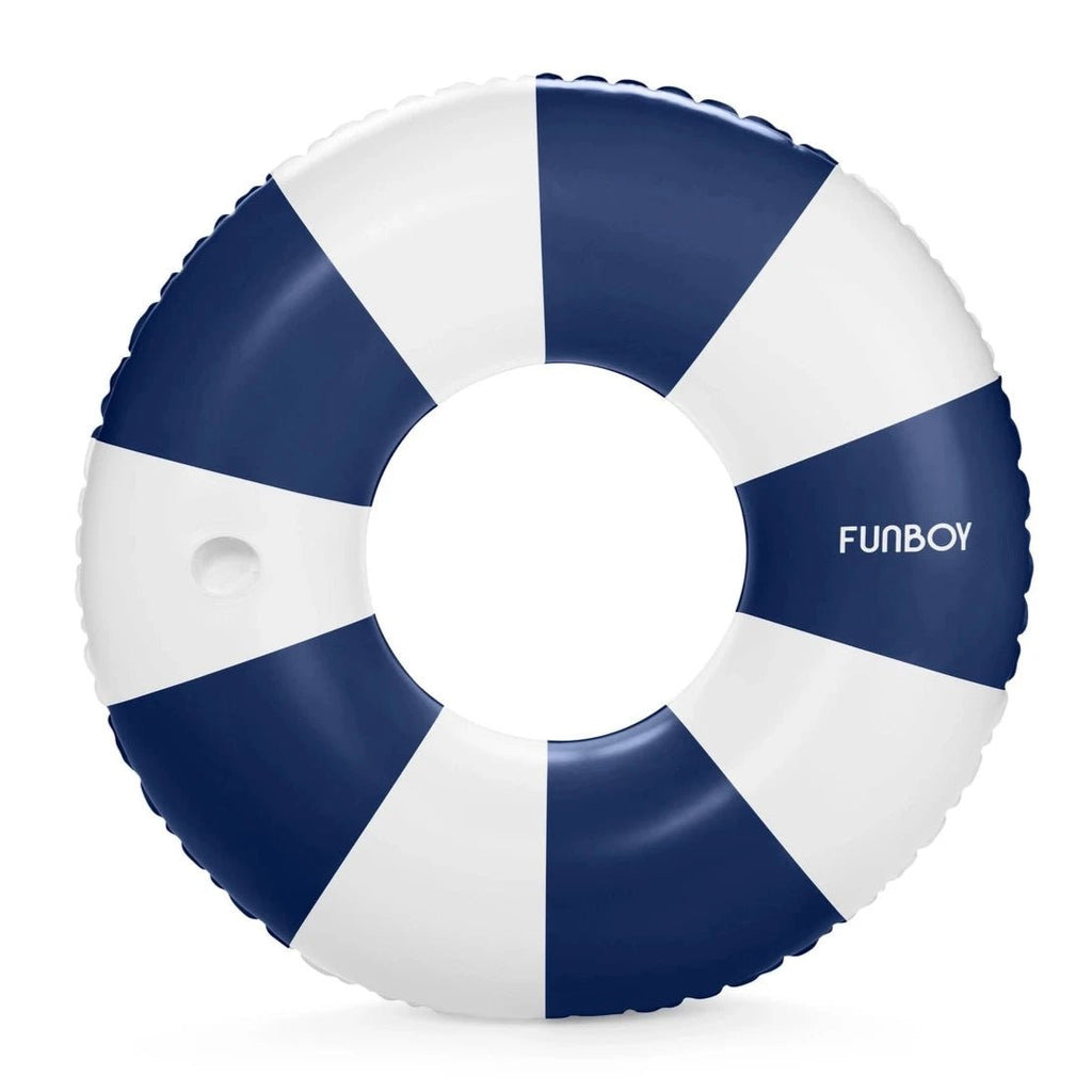 Navy Striped Tube Float-Pool Float-Funboy-The Grove