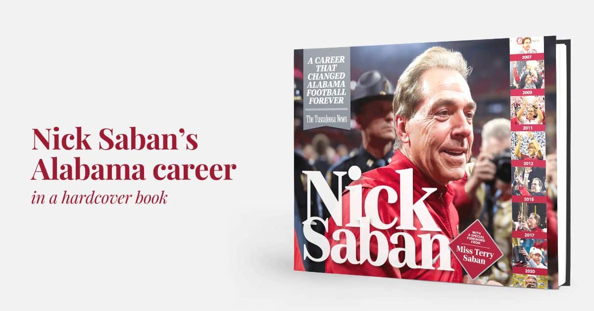 Nick Saban: A Career That Changed Alabama Football Forever - Book - Pediment Publishing - The Grove