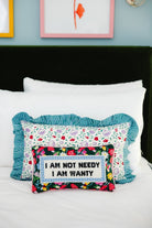 Not Needy Needlepoint Pillow - Throw Pillows - Furbish Studio - The Grove