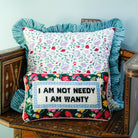 Not Needy Needlepoint Pillow - Throw Pillows - Furbish Studio - The Grove