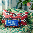 Not One Thing Needlepoint Pillow - Throw Pillows - Furbish Studio - The Grove