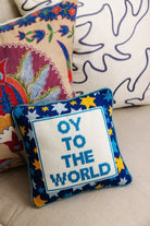 Oy Needlepoint Pillow - Throw Pillows - Furbish Studio - The Grove