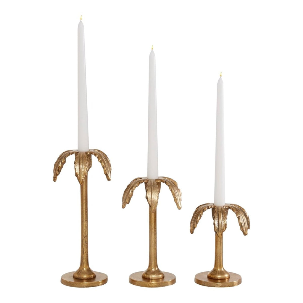 Palm Tree Candlestick | Three Sizes-Candle Holders-Twist-The Grove
