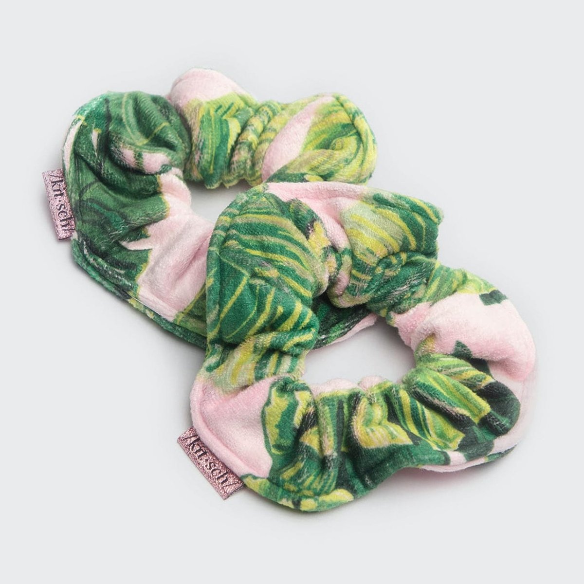 Patented Microfiber Towel Scrunchies | Palm Print - Hair Accessories - KITSCH - The Grove