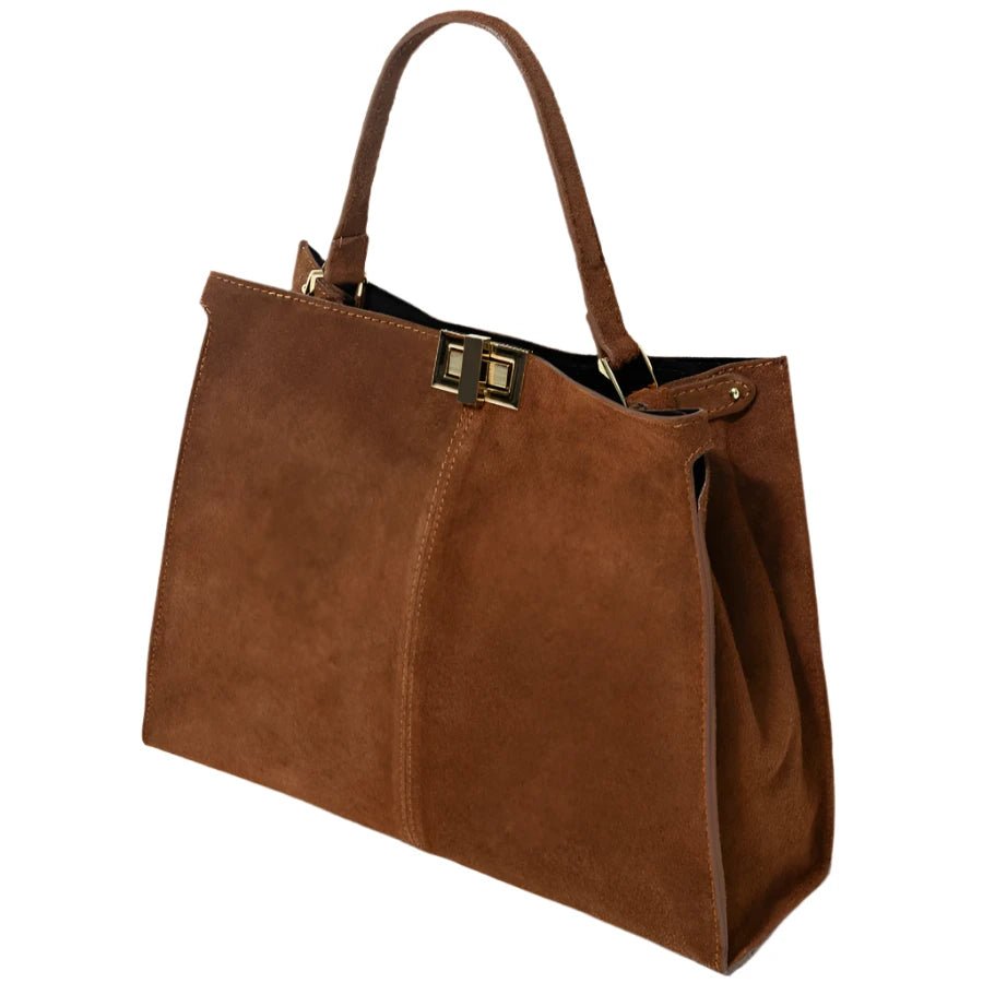 Pavia Handbag | Camel - Handbags - Nadya Toto - The Grove