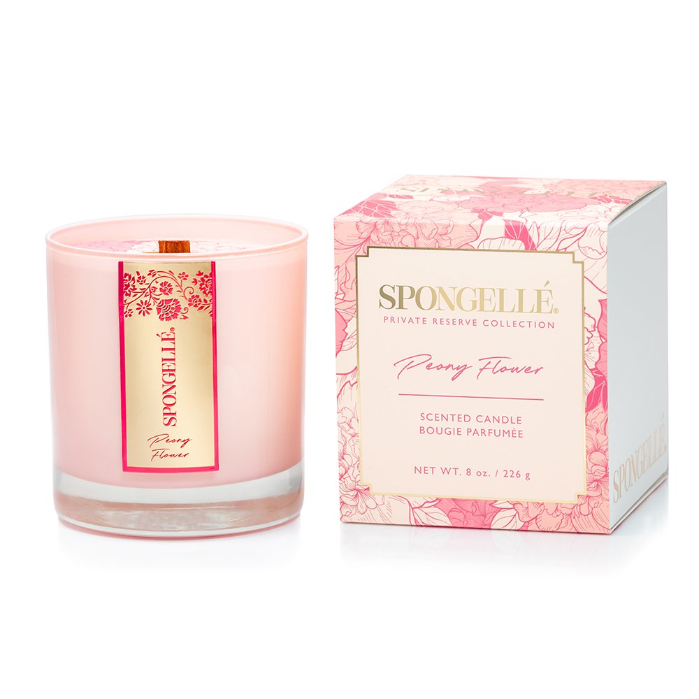 Peony Flower | Private Reserve Candle-Home Fragrance-Spongellé-The Grove