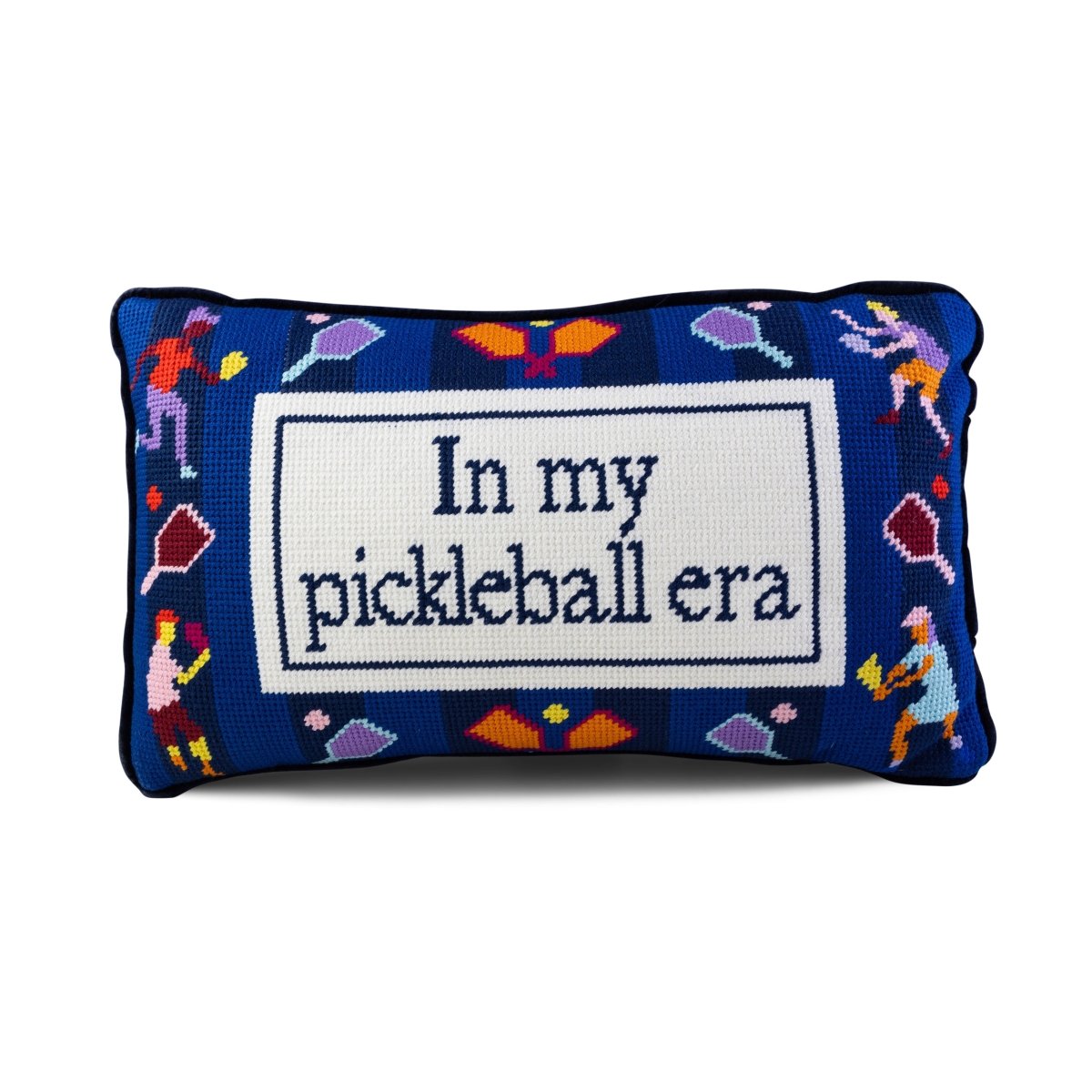 Pickleball Era Needlepoint Pillow - Throw Pillows - Furbish Studio - The Grove