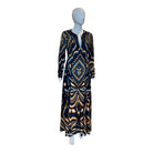 Pineapple Ikat Blue Maxi Dress - Dresses - FARM Rio - The Grove