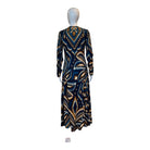 Pineapple Ikat Blue Maxi Dress - Dresses - FARM Rio - The Grove