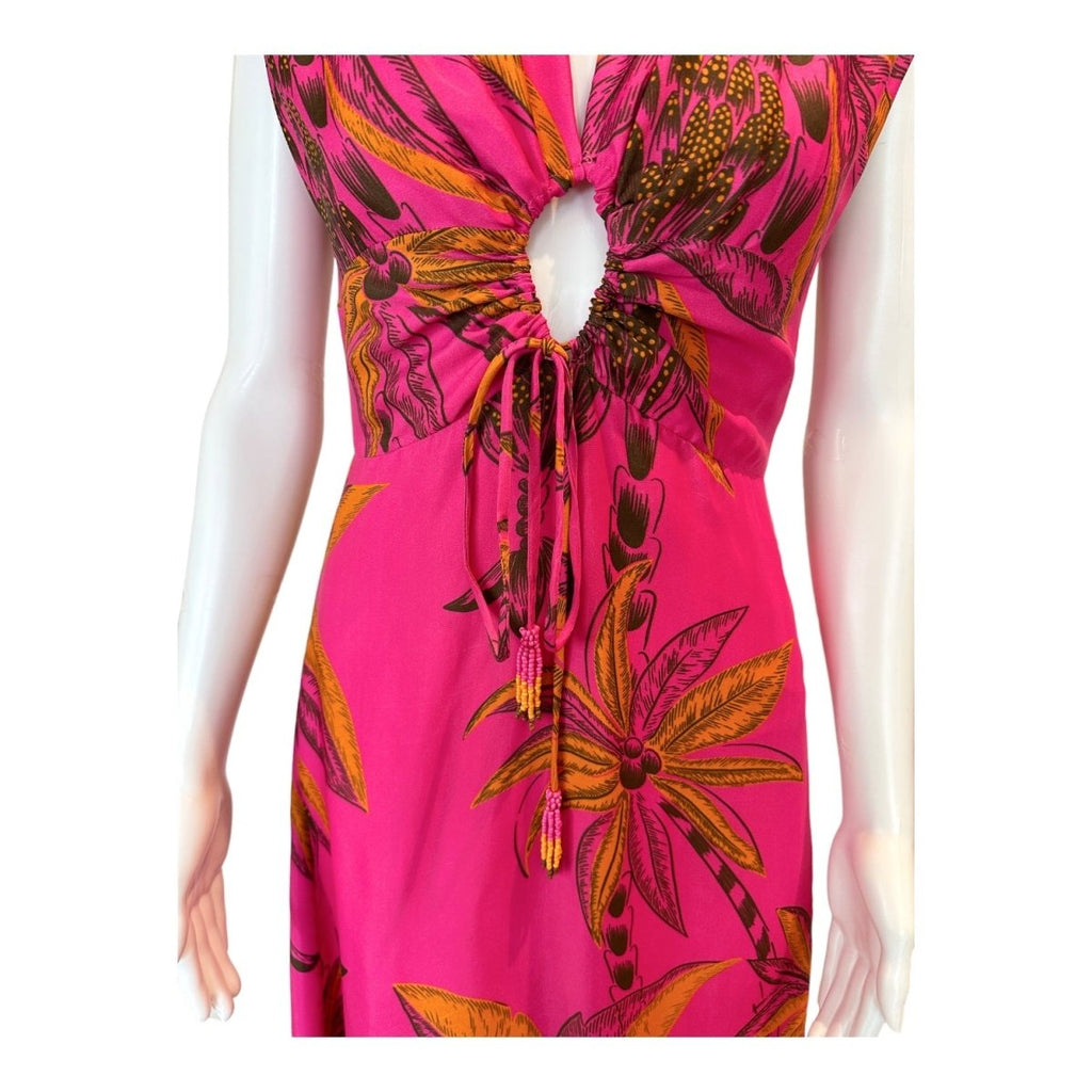 Pink Beach Forest Maxi Dress-Dresses-FARM Rio-The Grove