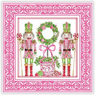 Pink Peppermint Nutcrackers and Topiary Square Placemat - Paper Placemats - RosanneBeck Collections - The Grove